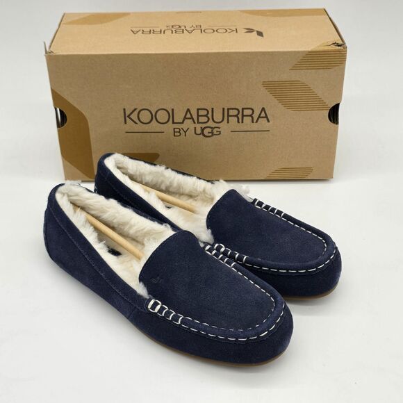 Koolaburra Shoes - Koolaburra by Ugg Lezly Slippers Women's 8 Navy Blue